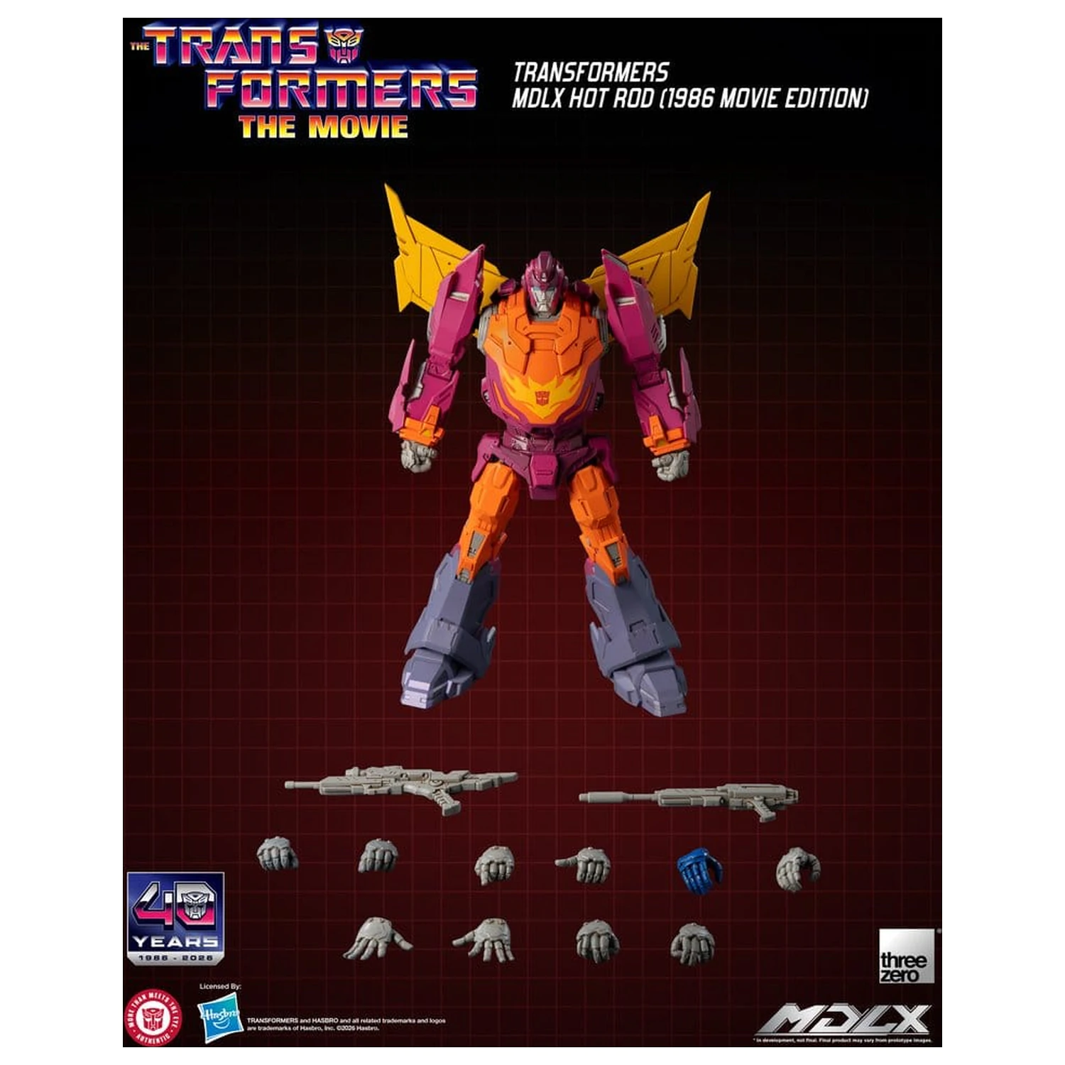 Transformers MDLX Hot Rod Figurina de actiune (1986 Movie Edition) 18 cm poza produsului
