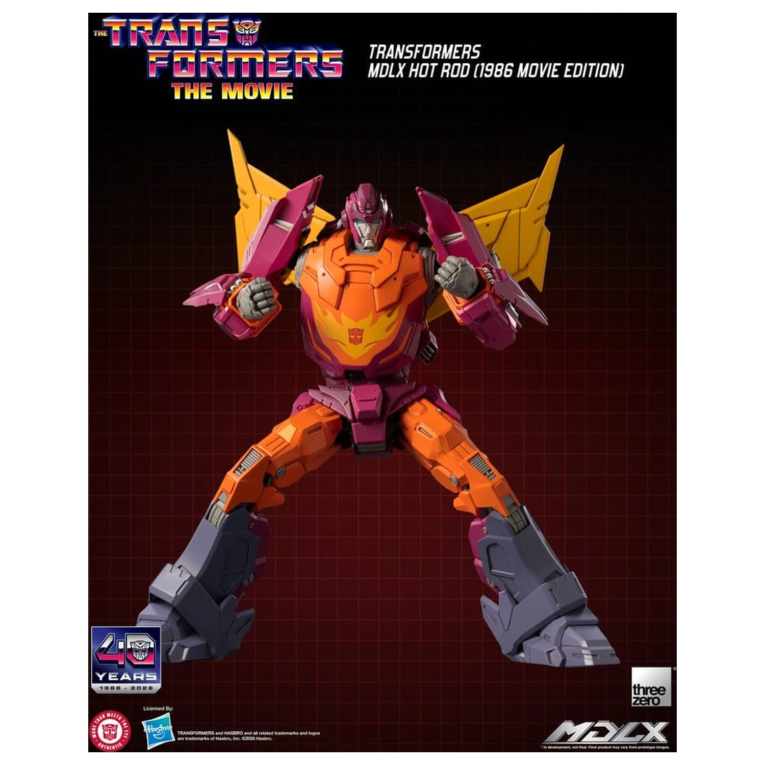 Transformers MDLX Hot Rod Figurina de actiune (1986 Movie Edition) 18 cm poza produsului
