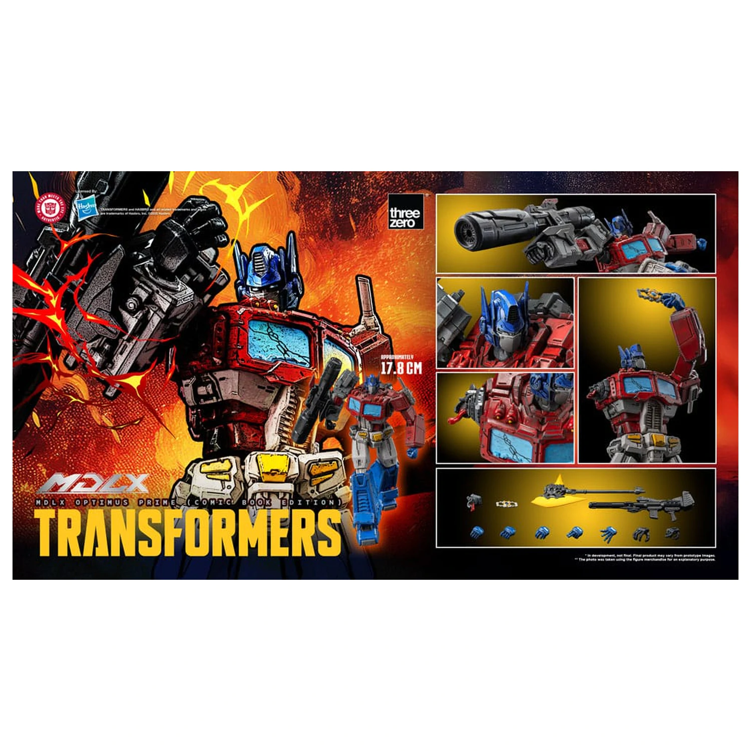 Transformers MDLX Figurina de actiune Optimus Prime (Comic Book Edition) 18 cm poza produsului