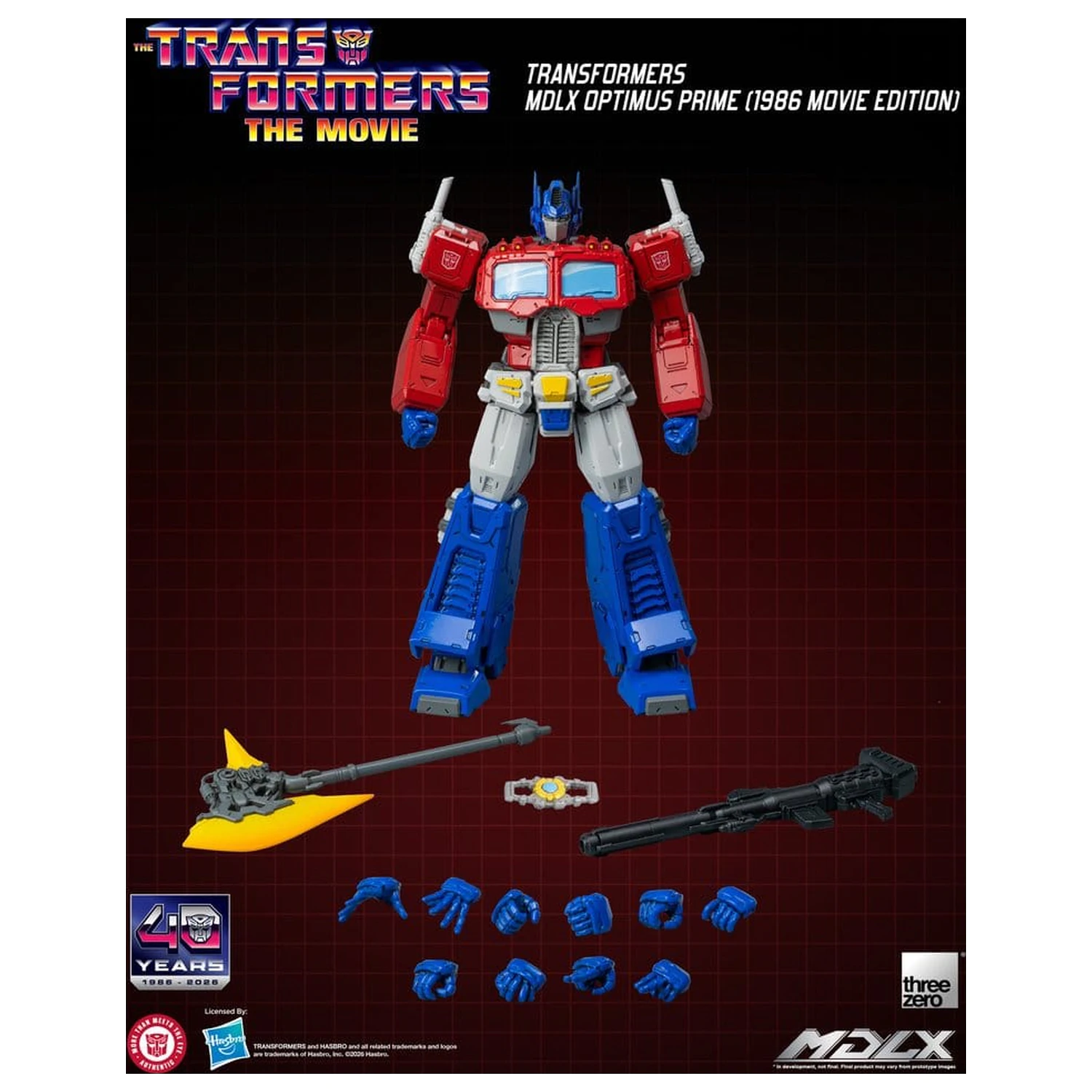 Transformers MDLX Figurina de actiune Optimus Prime (1986 Movie Edition) 18 cm poza produsului