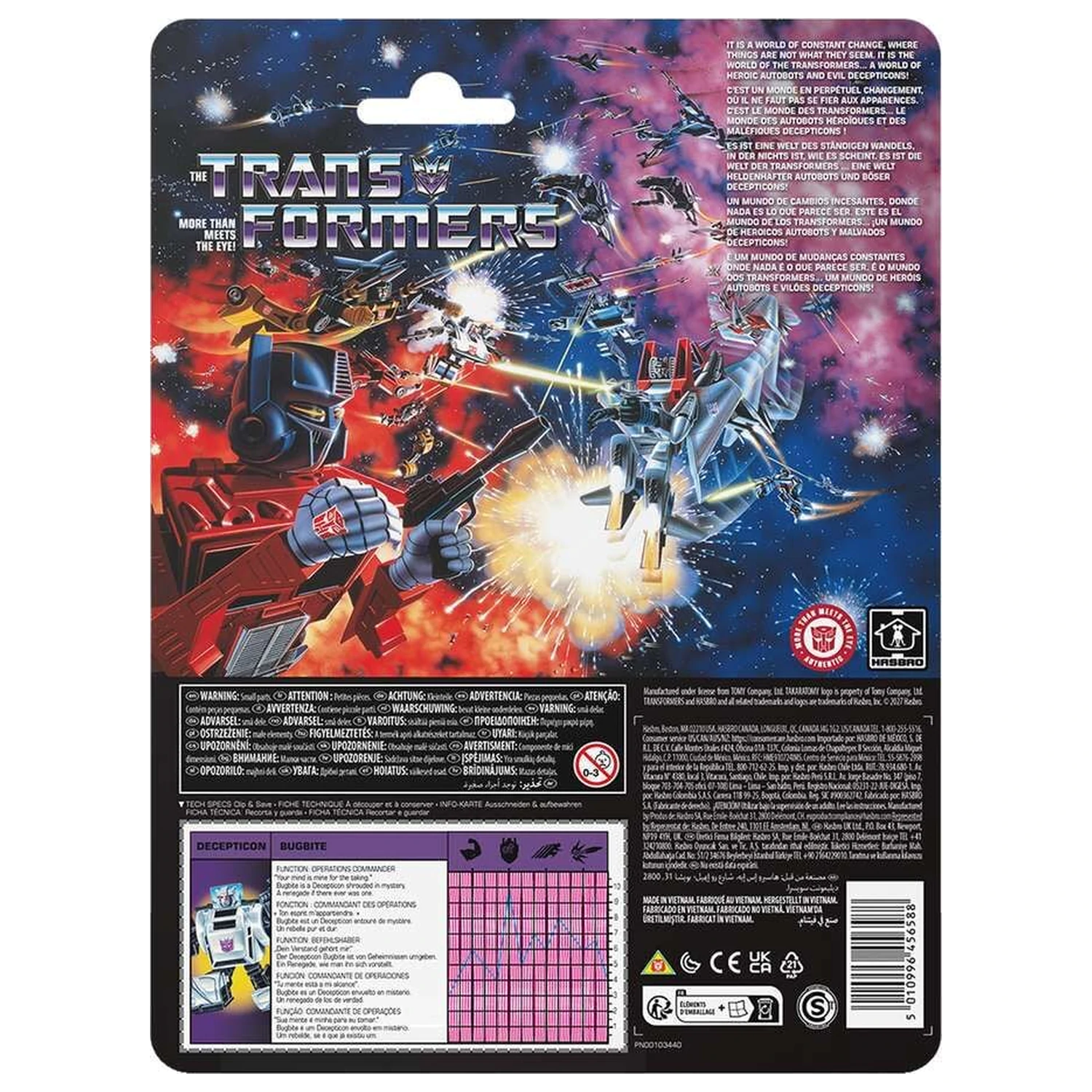 Figura Transformers More Than Meets The Eye Decepticon Bugbite 10cm poza produsului