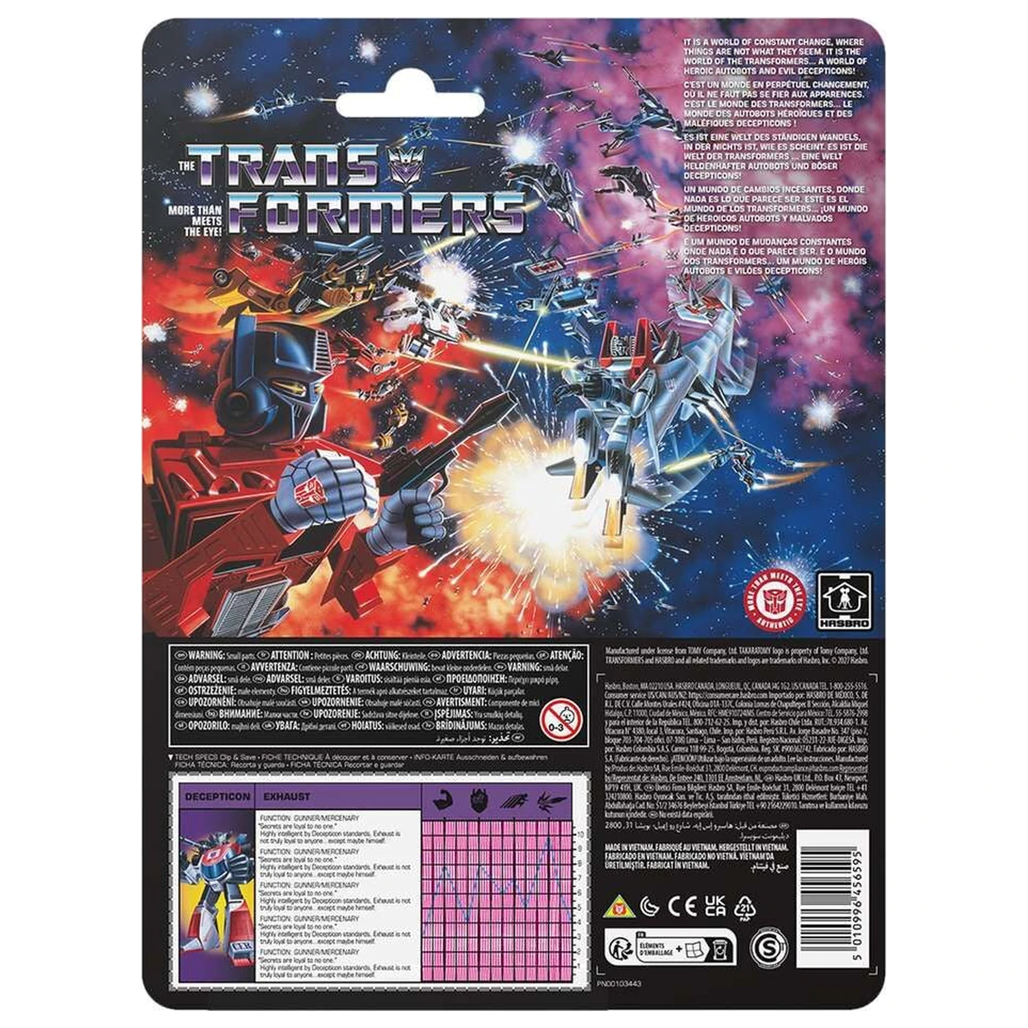 Figura Transformers More Than Meets The Eye Decepticon Exhaust 13,2 cm poza produsului