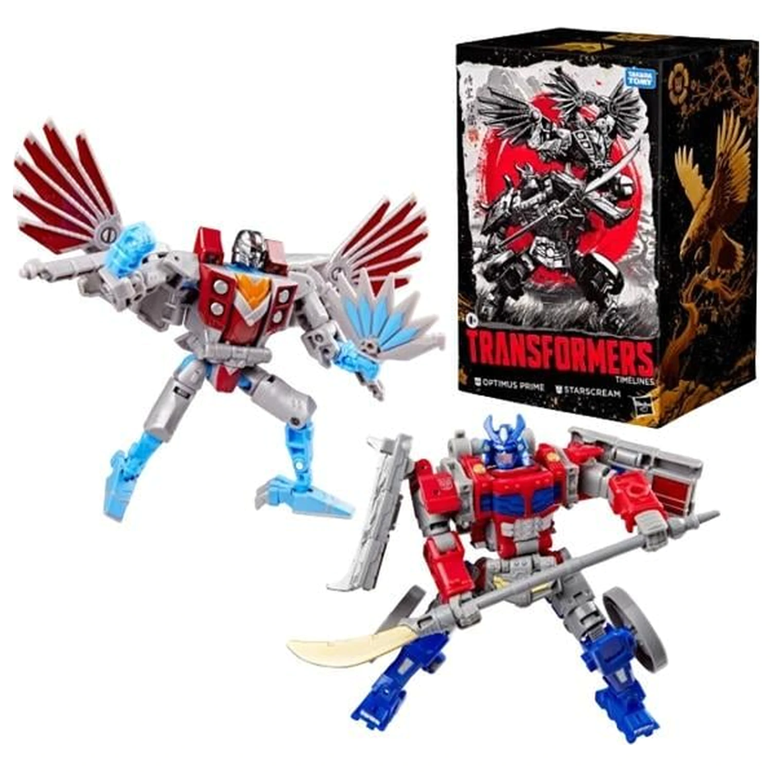 Figurina Transformers Optimus Prime & Starscream Timeline 12,5cm poza produsului