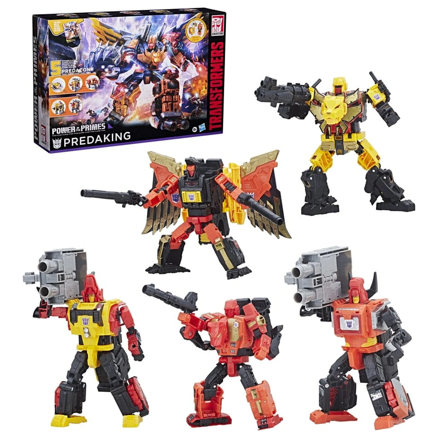 Transformers Power of the Primes Combiner Figurina de actiune Predaking 45 cm poza produsului
