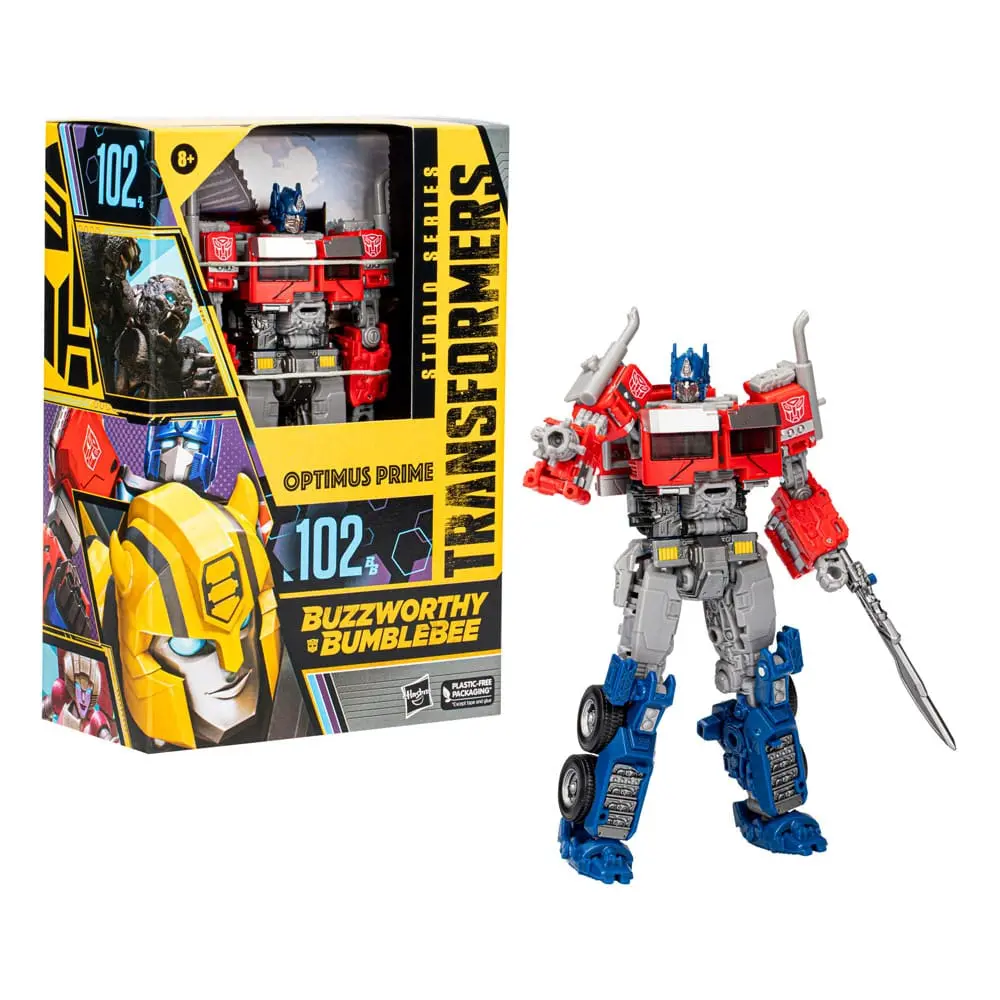 Transformers: Rise of the Beasts Buzzworthy Bumblebee Studio Series figurina de actiune 102BB Optimus Prime 16 cm poza produsului