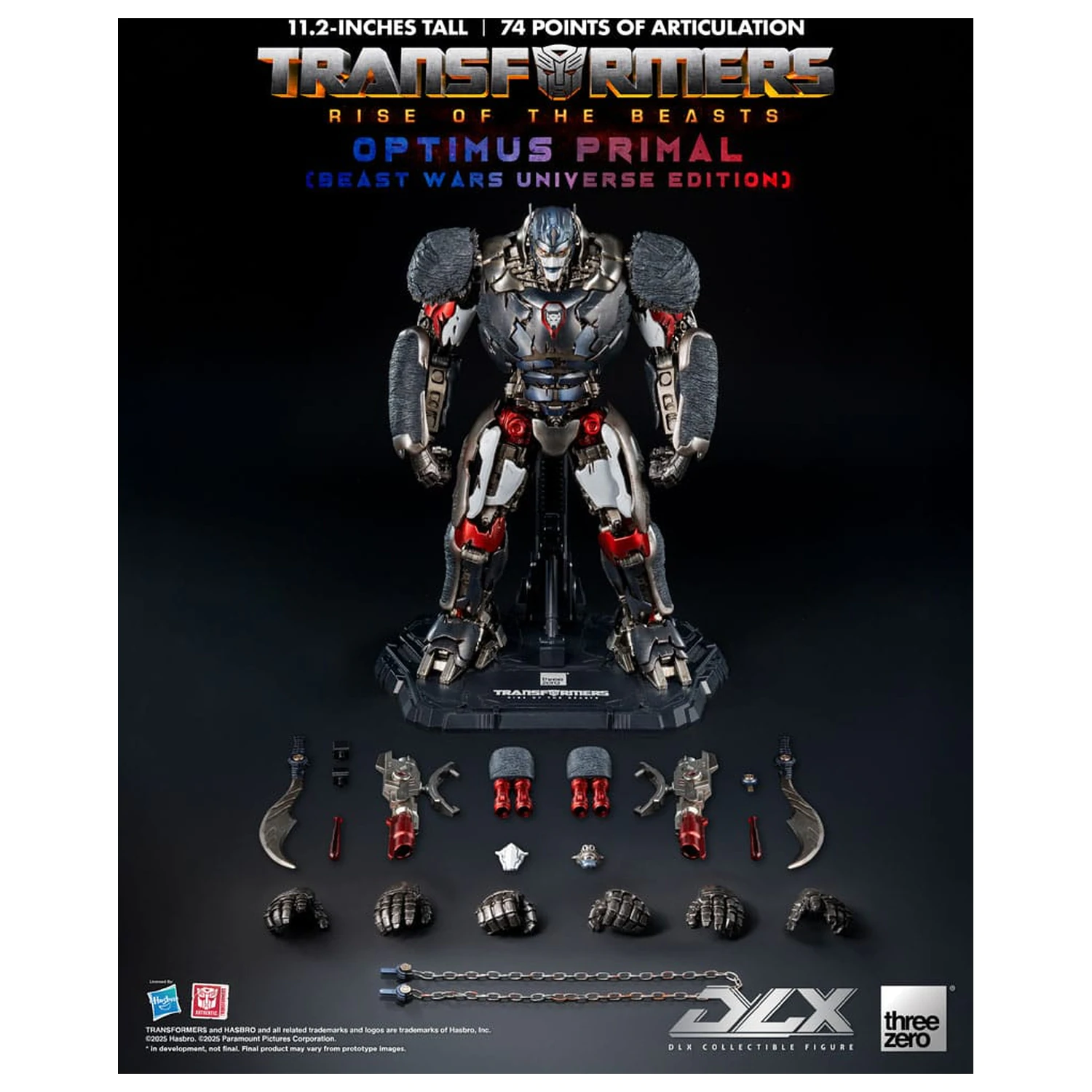 Transformers: Rise of the Beasts DLX Figurina de actiune Optimus Primal (Beast Wars Universe Edition) 29 cm poza produsului
