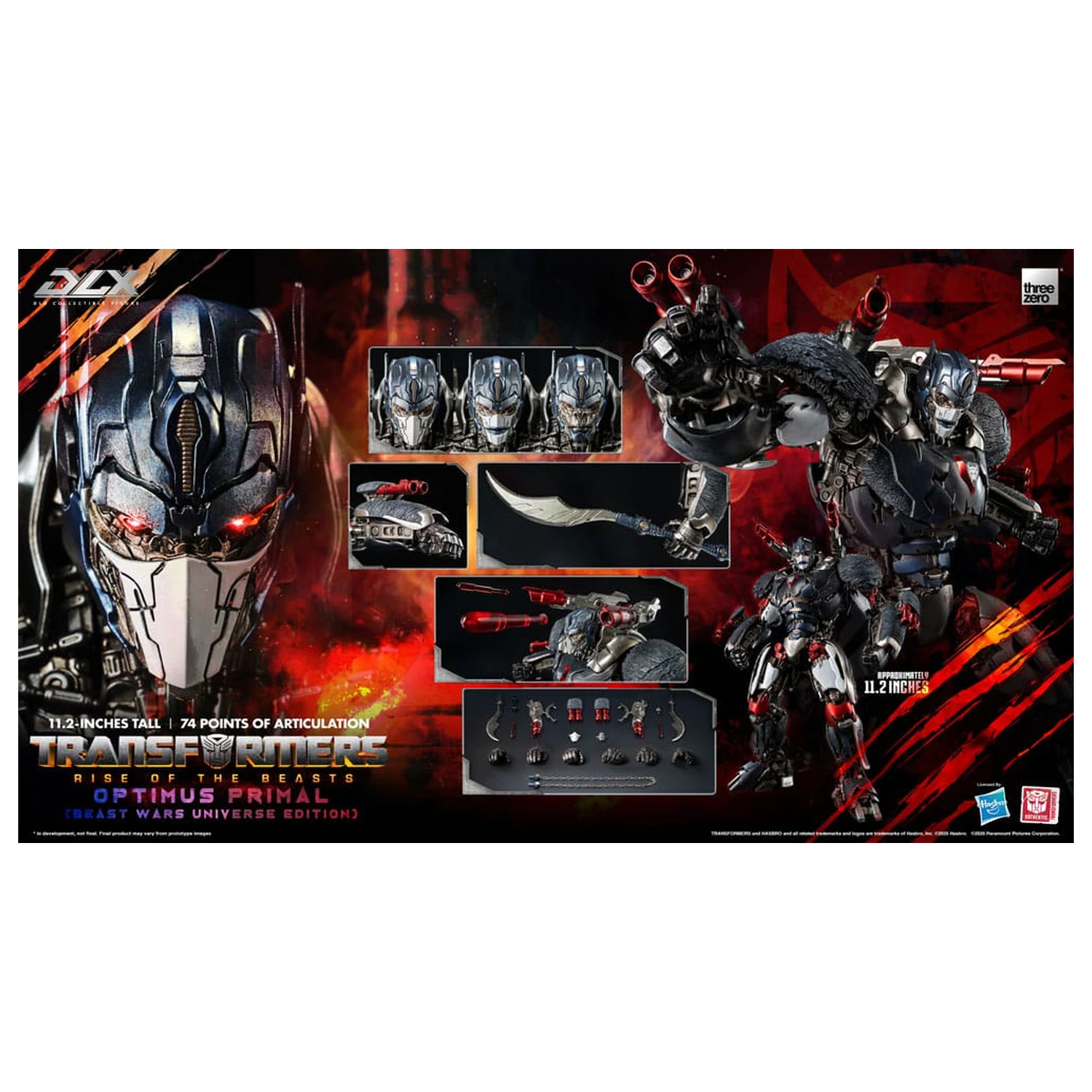 Transformers: Rise of the Beasts DLX Figurina de actiune Optimus Primal (Beast Wars Universe Edition) 29 cm poza produsului