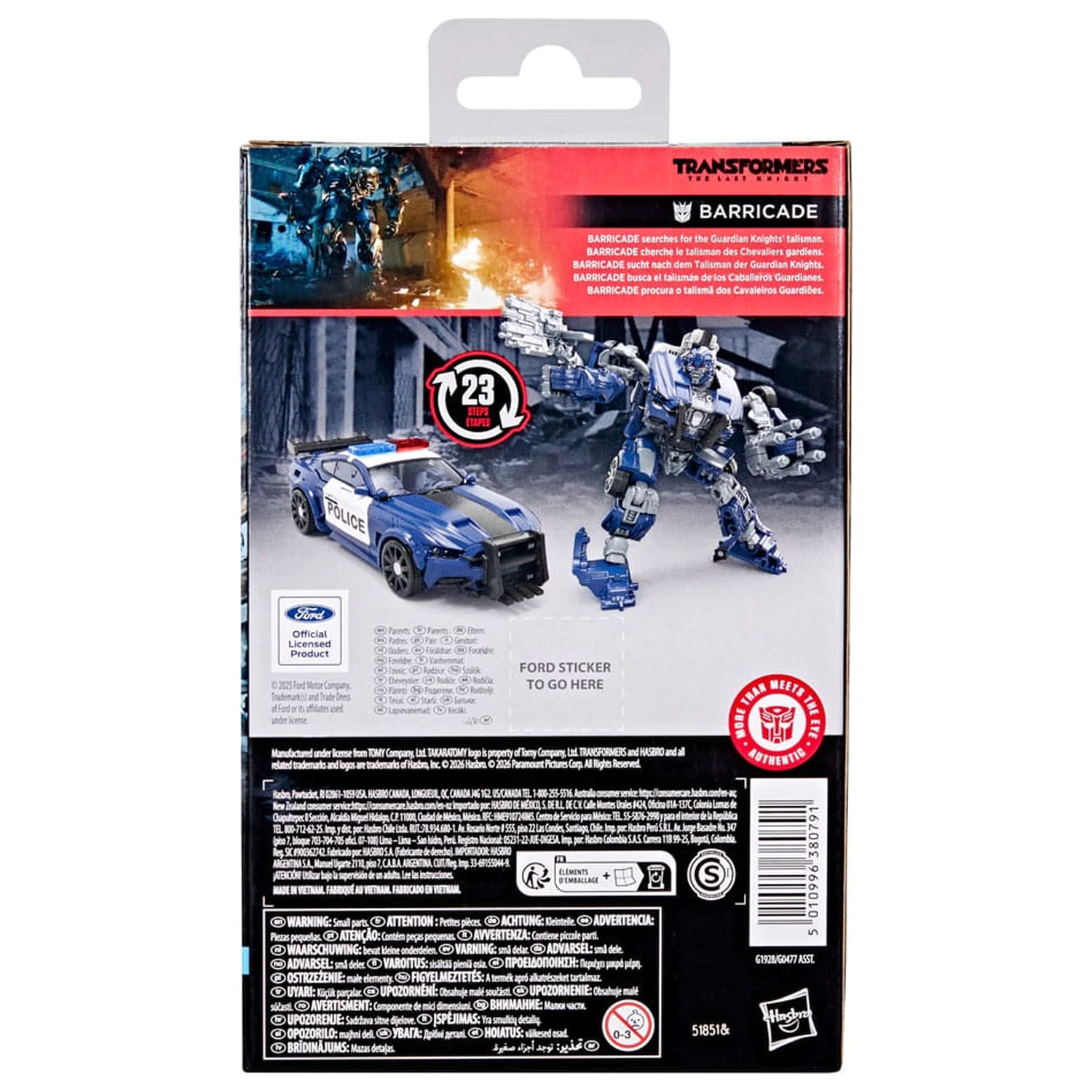 Transformers: The Last Knight Studio Series Deluxe Class Figurina de actiune Barricade 11 cm poza produsului