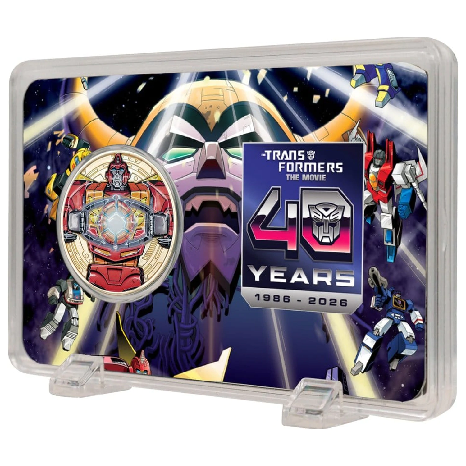 Transformers Collectable Moneda The Movie 40th Anniversary Editie Limitata Placata cu Aur de 24k poza produsului