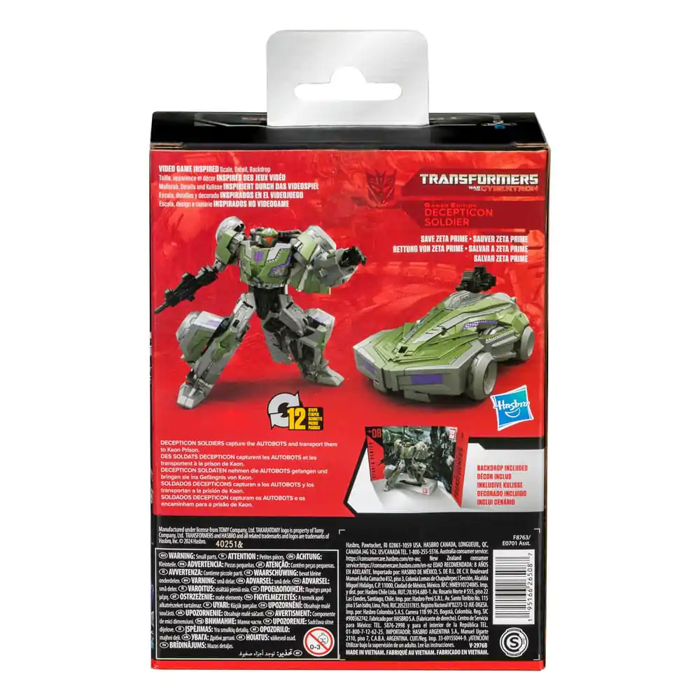 Transformers: War for Cybertron Studio Series Figurina de acțiune Clasa Deluxe Gamer Edition Sideswipe 11 cm poza produsului