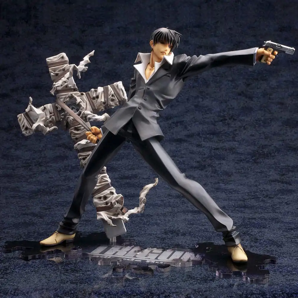 Trigun Badlands Rumble ARTFX J Statuie 1/8 Nicholas D. Wolfwood Renewal Package Version 20 cm poza produsului