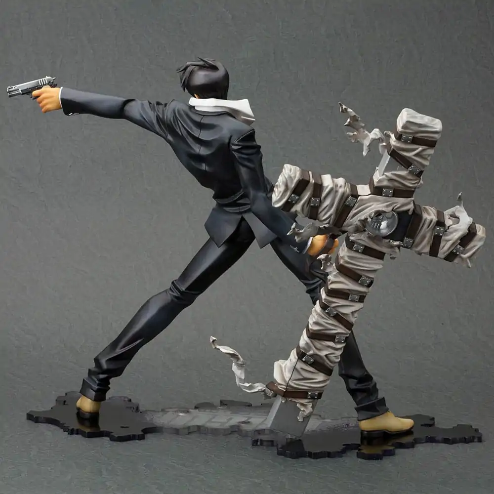 Trigun Badlands Rumble ARTFX J Statuie 1/8 Nicholas D. Wolfwood Renewal Package Version 20 cm poza produsului