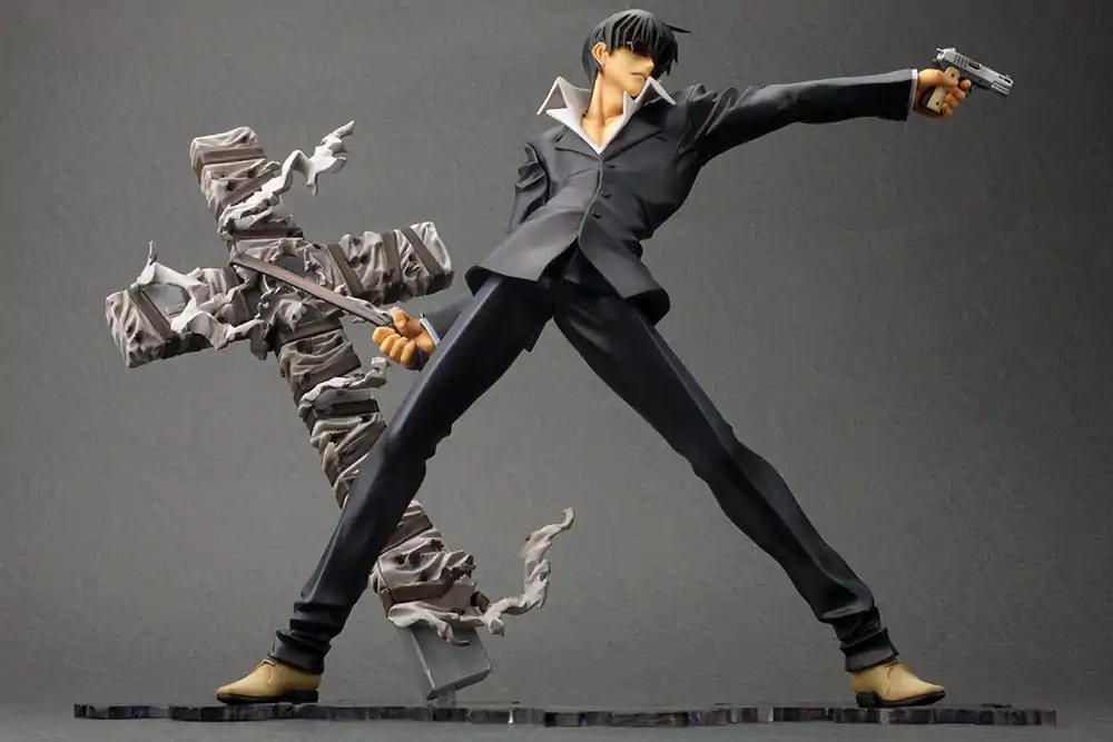 Trigun Badlands Rumble ARTFX J Statuie 1/8 Nicholas D. Wolfwood Renewal Package Version 20 cm poza produsului