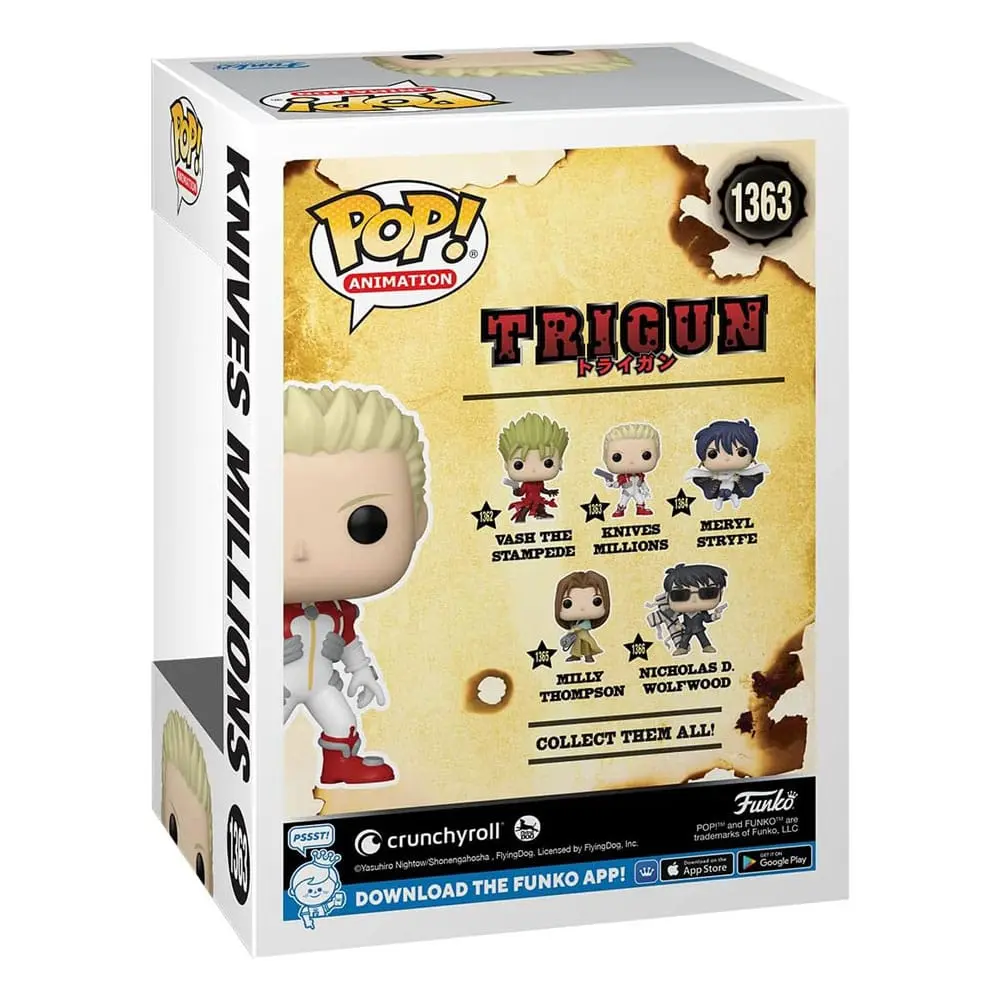 Trigun POP! Figurina de vinil pentru televiziune Cuțite 9 cm poza produsului