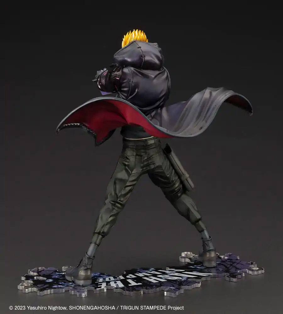 Trigun Stampede ARTFXJ Statuie 1/8 Vash the Stampede The Gunman in Black Ver. 22 cm poza produsului