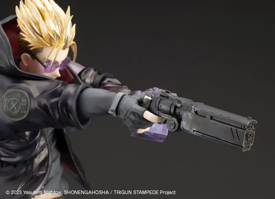 Trigun Stampede ARTFXJ Statuie 1/8 Vash the Stampede The Gunman in Black Ver. 22 cm poza produsului