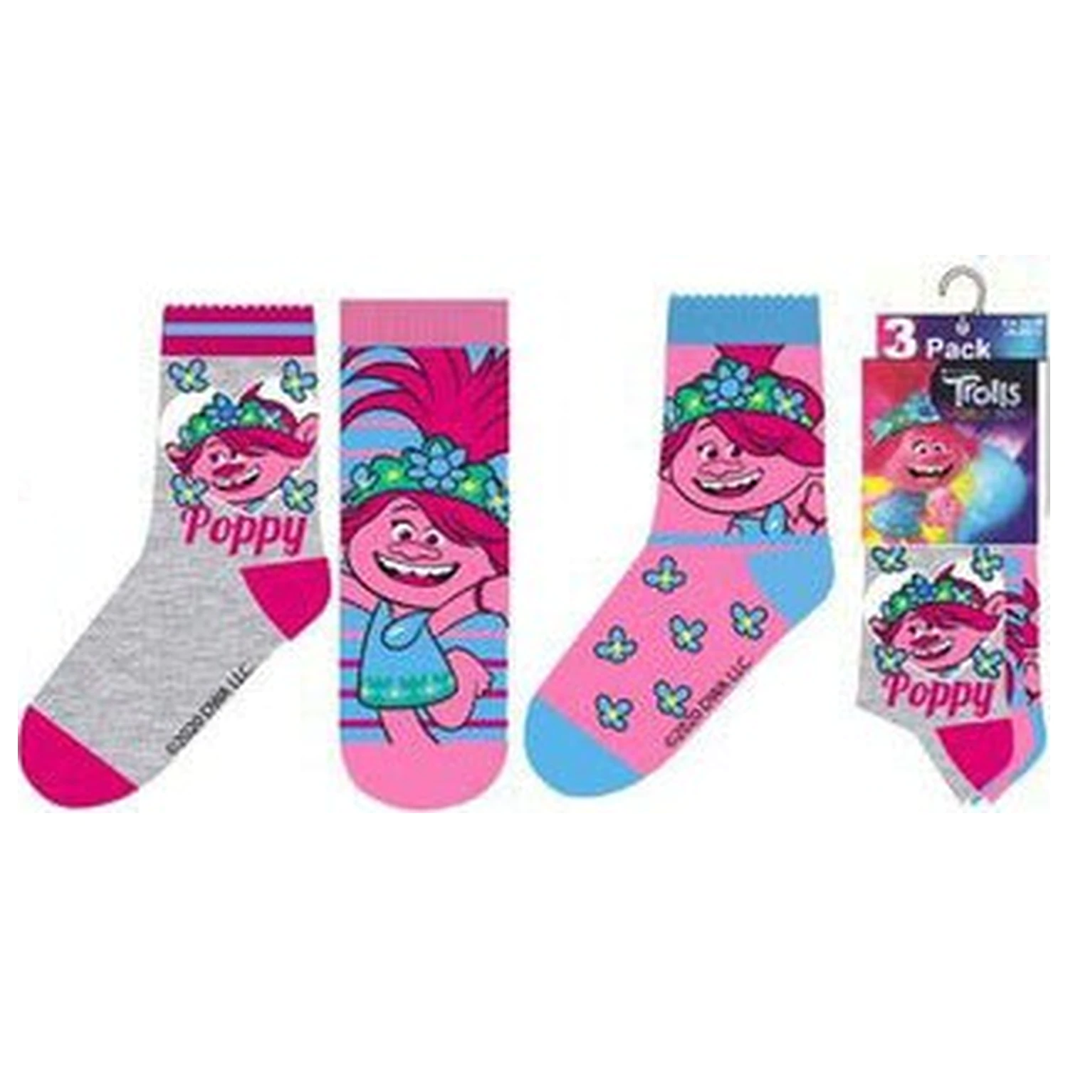 Trolls Poppy Smile șosete pentru copii 31/34 poza produsului