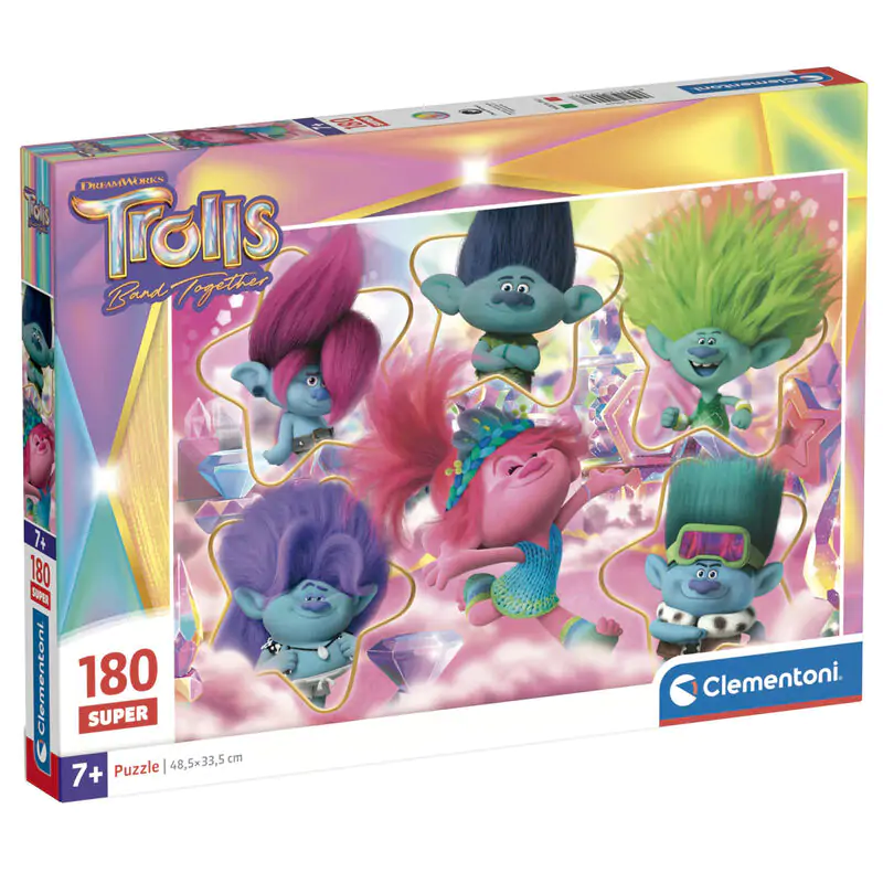 Trolls 3 super puzzle 180 piese poza produsului