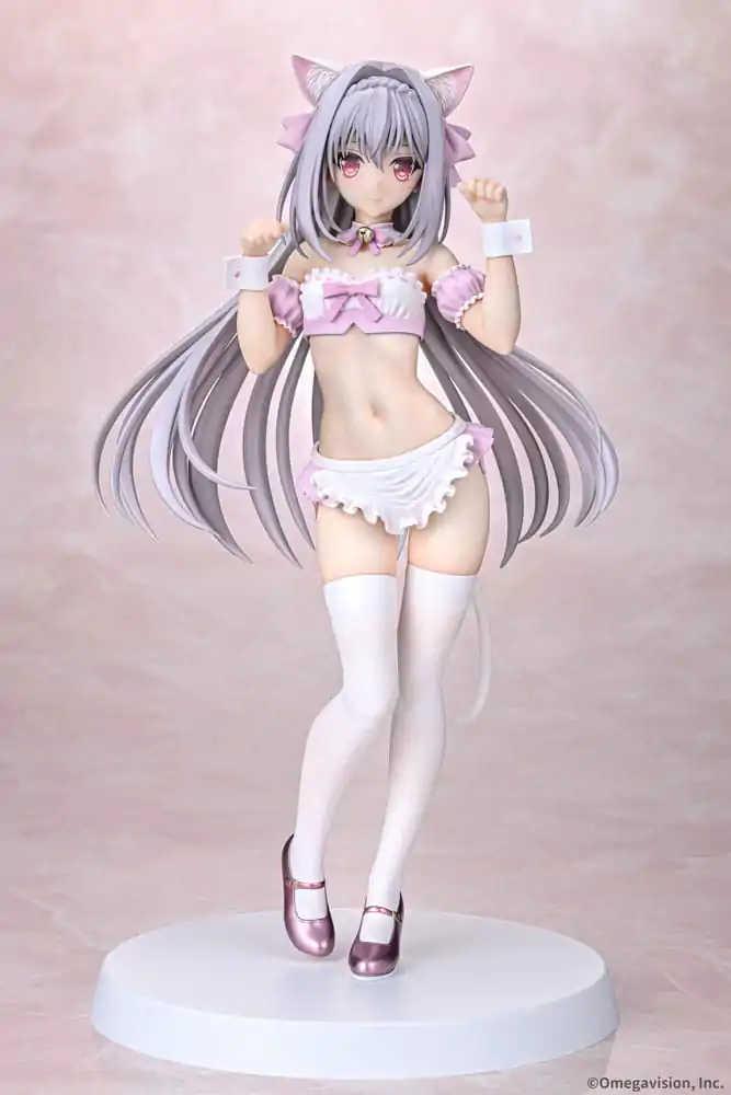 Tsuki ni Yorisou Otome no Sahou statuie PVC 1/6 Luna Sakurakouji Cat Maid Sakura Color Ver. 26 cm poza produsului