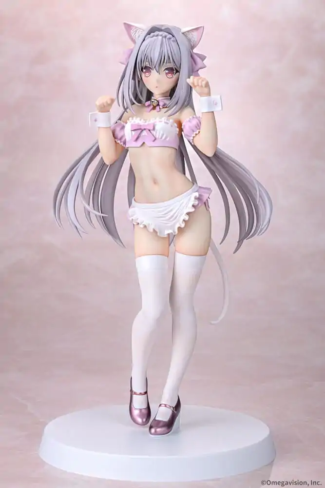 Tsuki ni Yorisou Otome no Sahou statuie PVC 1/6 Luna Sakurakouji Cat Maid Sakura Color Ver. 26 cm poza produsului