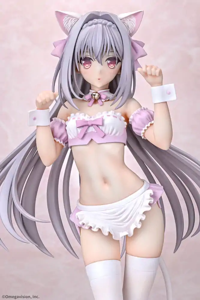 Tsuki ni Yorisou Otome no Sahou statuie PVC 1/6 Luna Sakurakouji Cat Maid Sakura Color Ver. 26 cm poza produsului