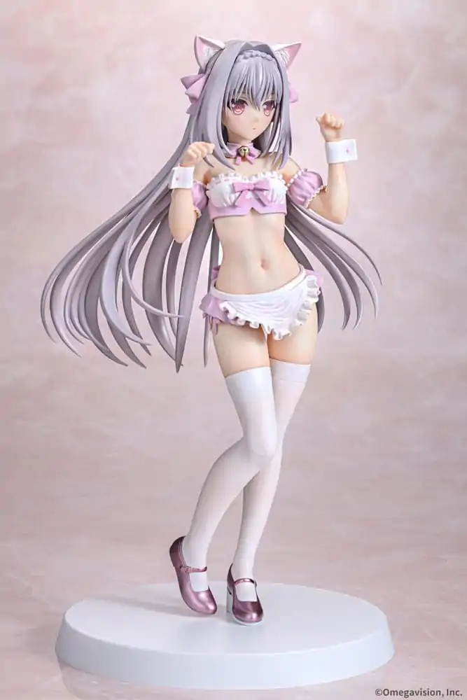 Tsuki ni Yorisou Otome no Sahou statuie PVC 1/6 Luna Sakurakouji Cat Maid Sakura Color Ver. 26 cm poza produsului