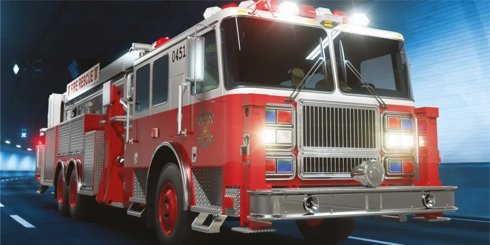 Prosop de baie Fire Truck, Prosop de plajă 70*140 cm poza produsului