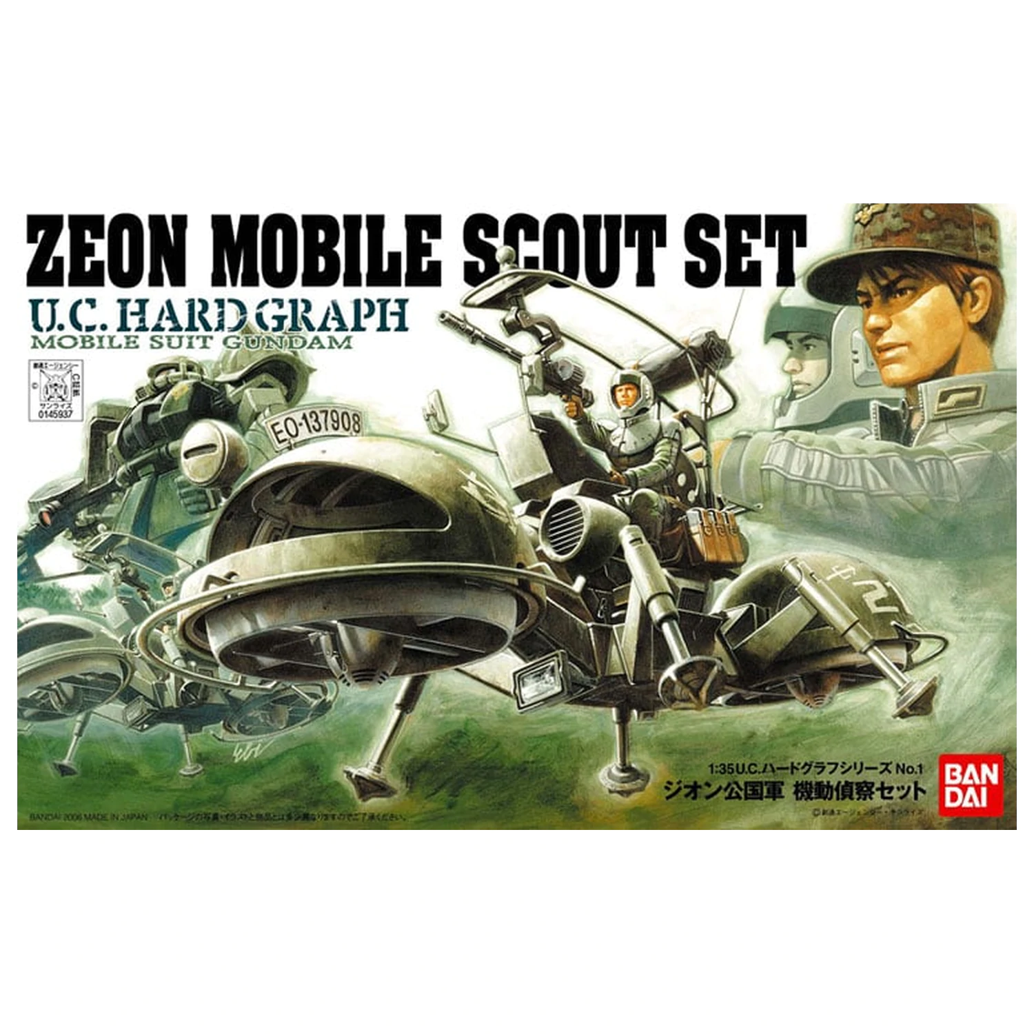 U.C. Hard Graph 1/35 Mobile Suit Gundam Zeon Mobile Scout Set poza produsului