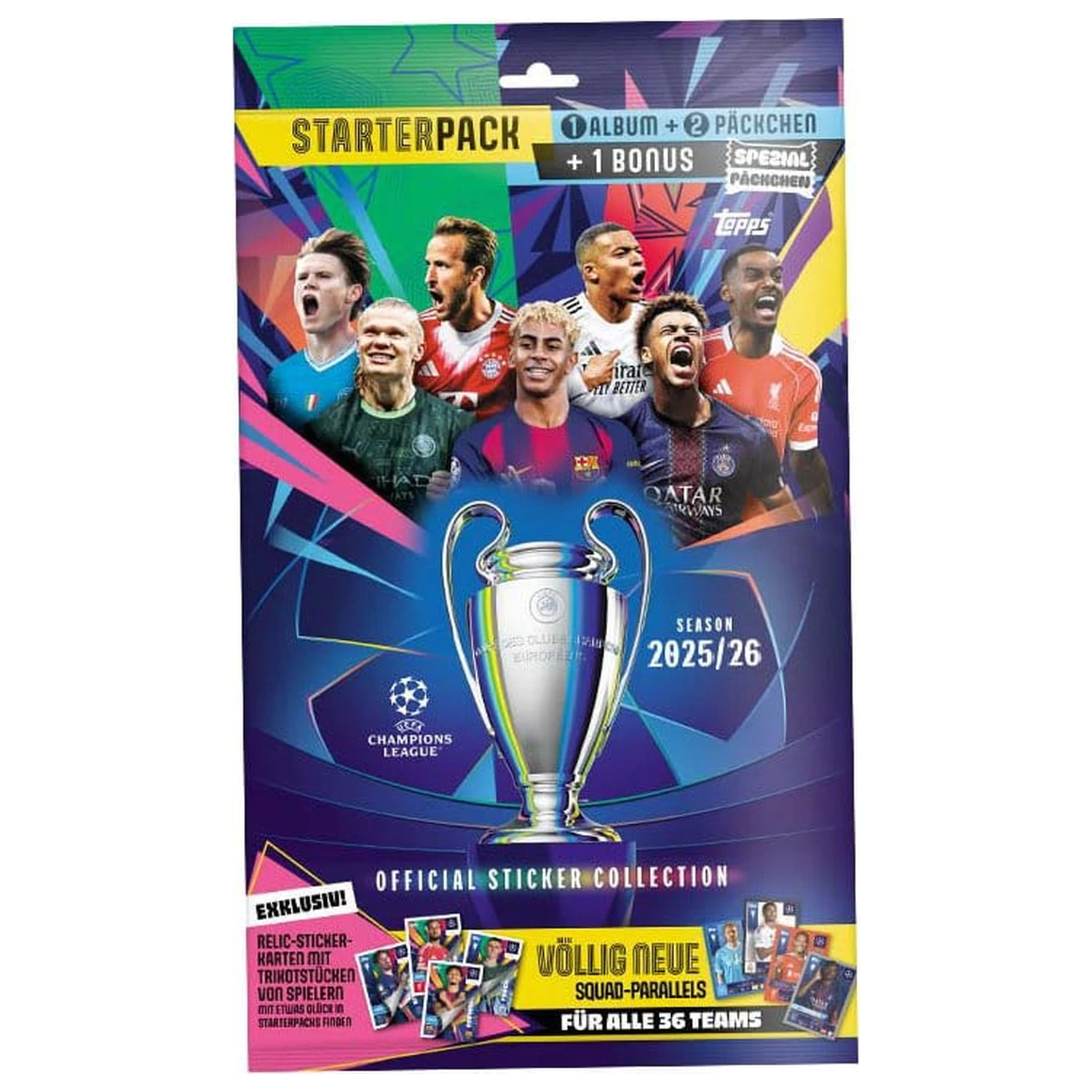 UEFA Champions League 2025/26 Sticker Collection Starter Pack poza produsului