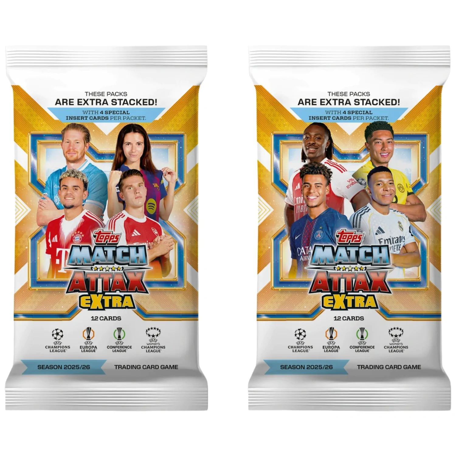 UEFA Champions League Match Attax Extra Trading Cards 2025/26 Booster pachet poza produsului