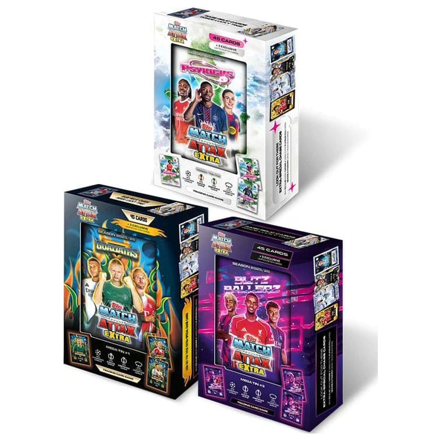 UEFA Champions League Match Attax Extra Trading Cards 2025/26 Mega Tin poza produsului