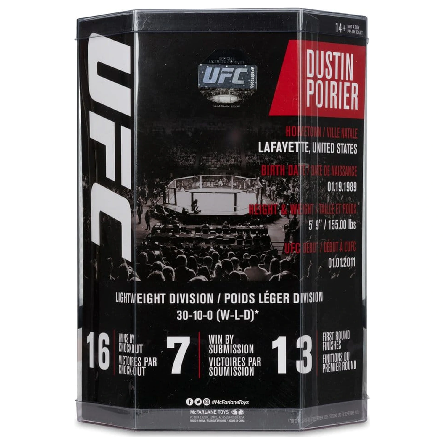 Statueta PVC UFC Posed Dustin Poirier 16 cm poza produsului