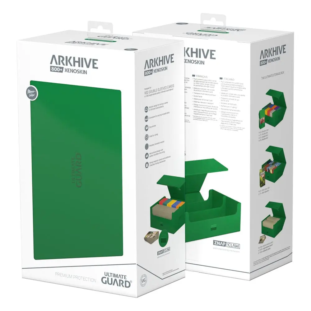 Ultimate Guard Arkhive 800+ XenoSkin Monocolor Verde poza produsului