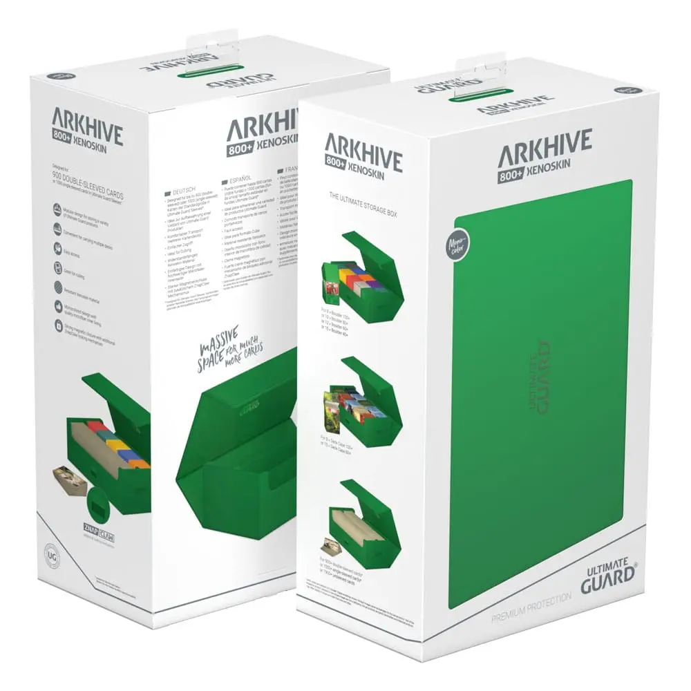 Ultimate Guard Arkhive 800+ XenoSkin Monocolor Verde poza produsului