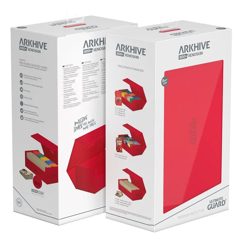 Ultimate Guard Arkhive 800+ XenoSkin Monocolor Roșu poza produsului