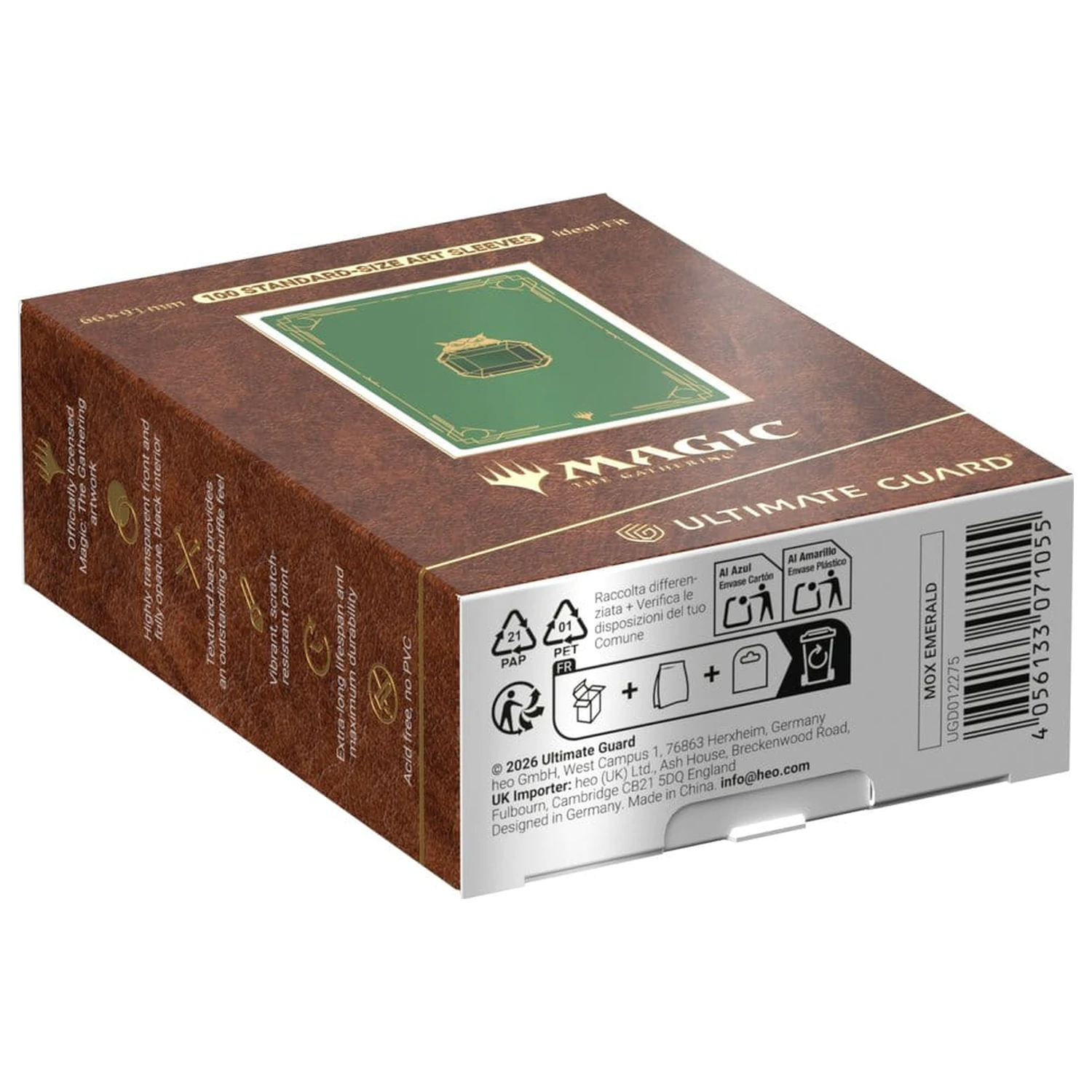 Ultimate Guard Art Sleeves Magic: The Gathering "Mox Collection" - Emerald poza produsului