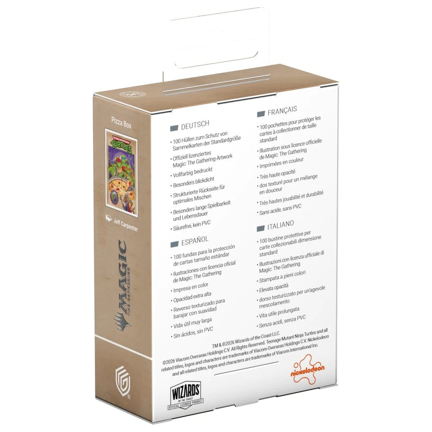 Ultimate Guard Art Sleeves Magic: The Gathering | Teenage Mutant Ninja Turtles - Pizza Box pachet de folii de protecție pentru cărți poza produsului