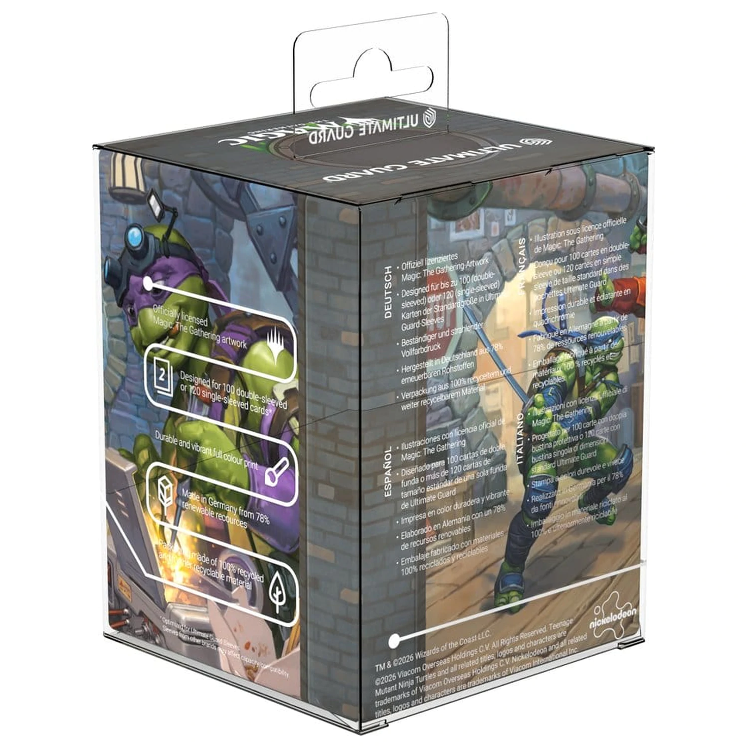 Ultimate Guard RTE Boulder 100+ Magic: The Gathering | Teenage Mutant Ninja Turtles - Turtle Lair poza produsului