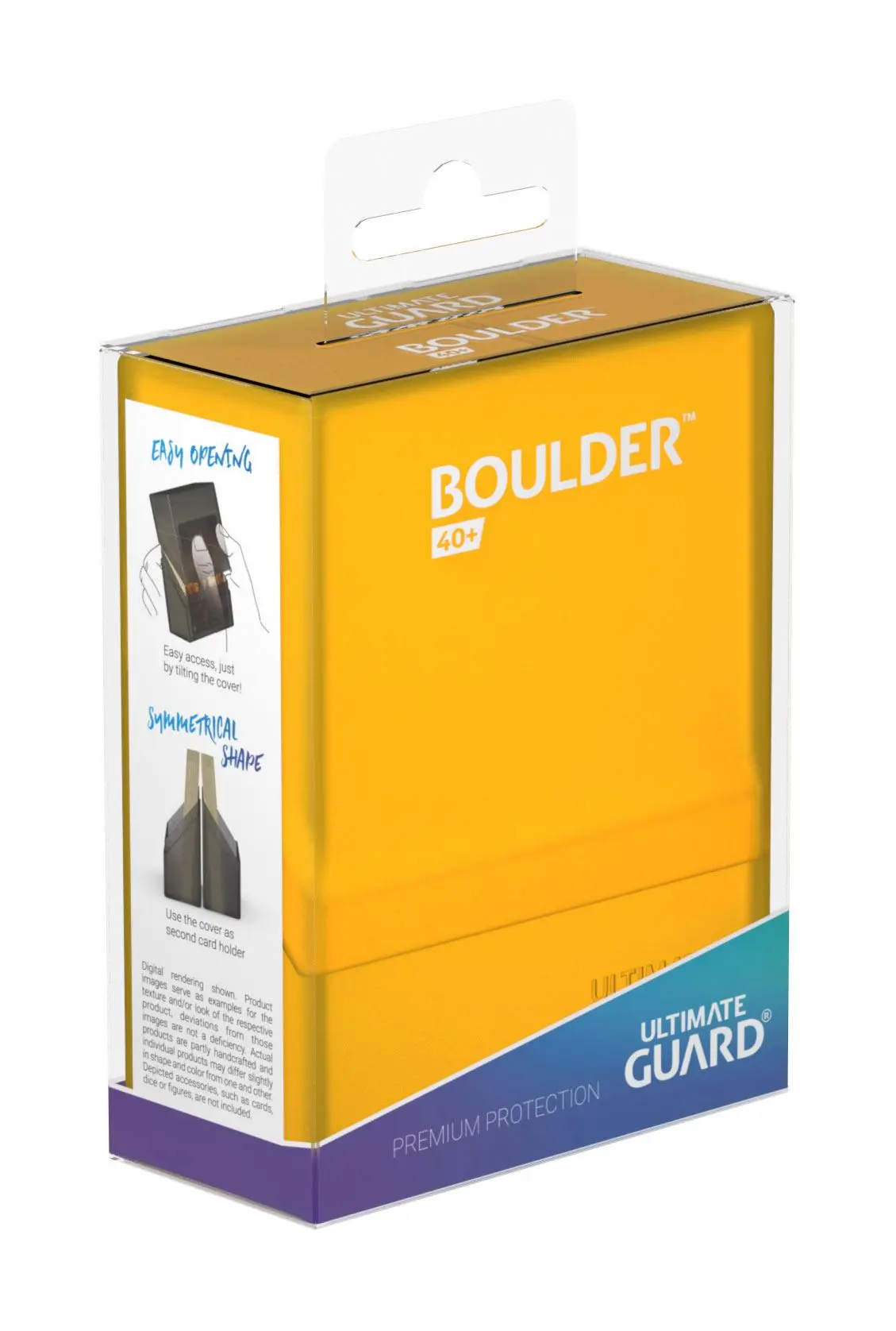 Ultimate Guard Cutie Pachet Boulder 40+ Dimensiune Standard Amber poza produsului