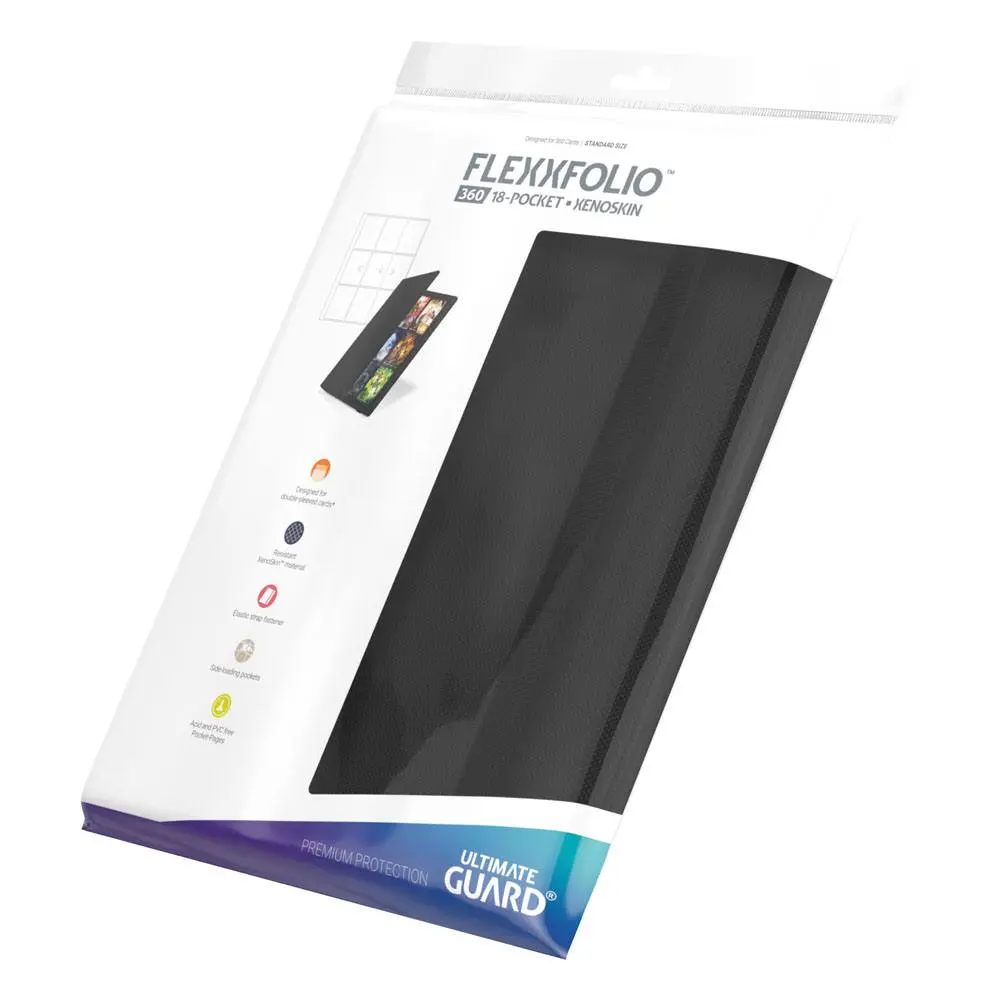 Ultimate Guard Flexxfolio 360 - 18-Compartiment XenoSkin Negru poza produsului