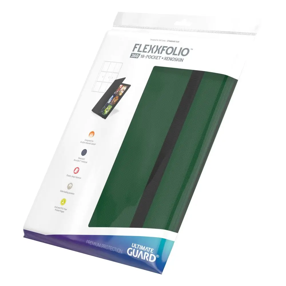 Ultimate Guard Flexxfolio 360 - 18 buzunare XenoSkin Verde poza produsului