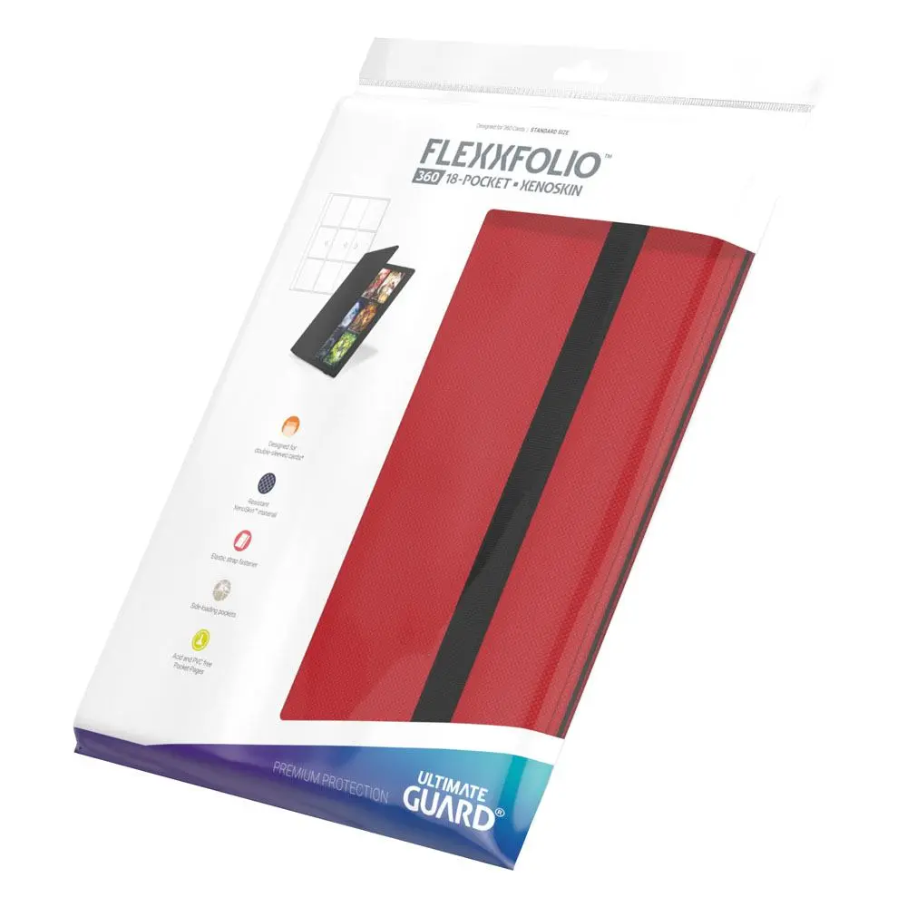 Ultimate Guard Flexxfolio 360 - 18-Compartimente XenoSkin Roșu poza produsului