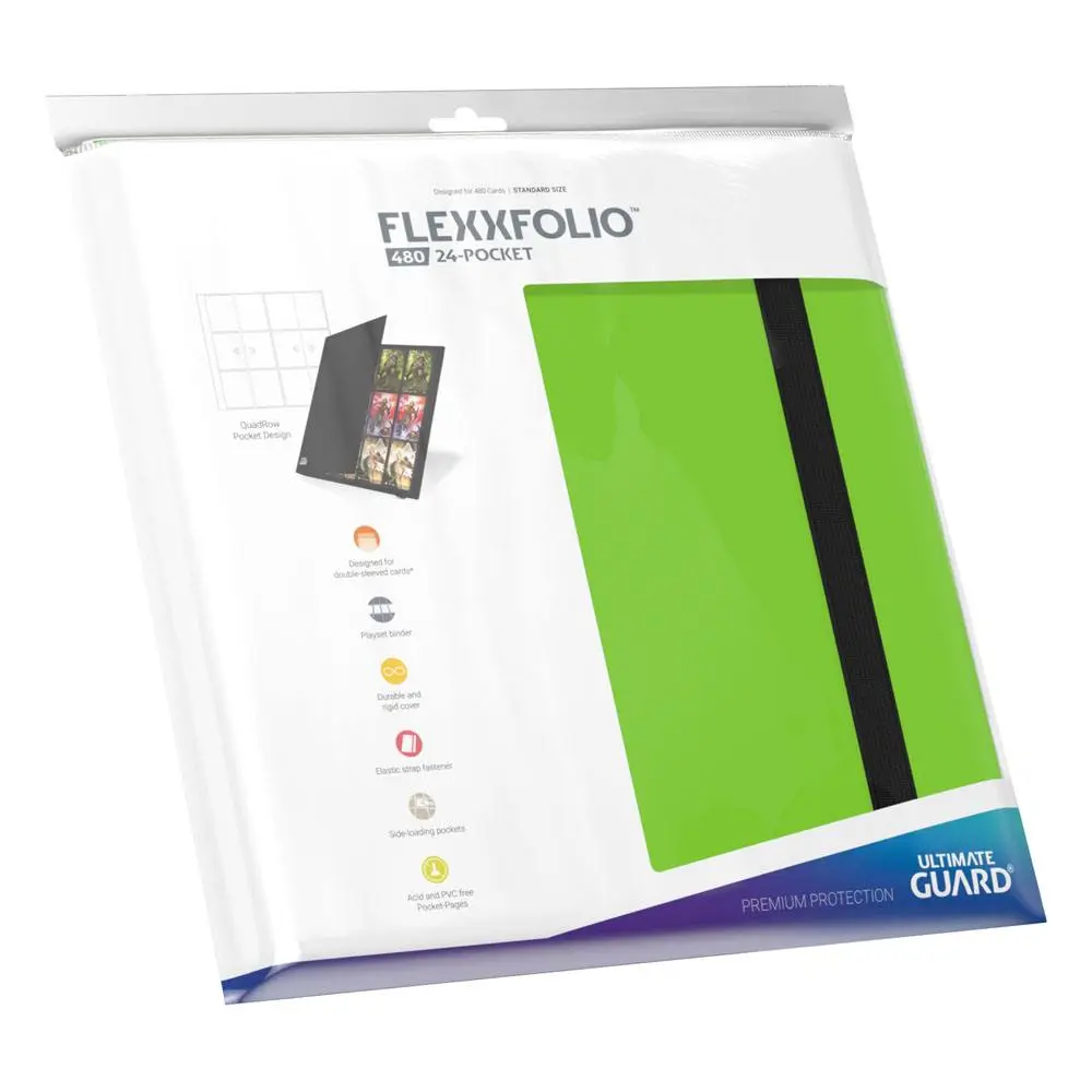 Ultimate Guard Flexxfolio 480 - 24 buzunare (Quadrow) - Verde deschis poza produsului