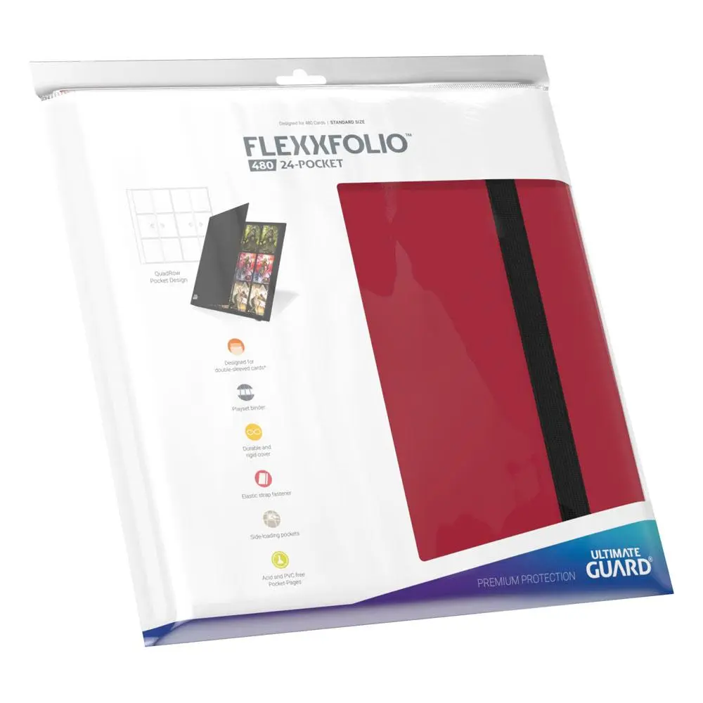 Ultimate Guard Flexxfolio 480 - 24-Buzunare (Quadrow) - Rosu poza produsului