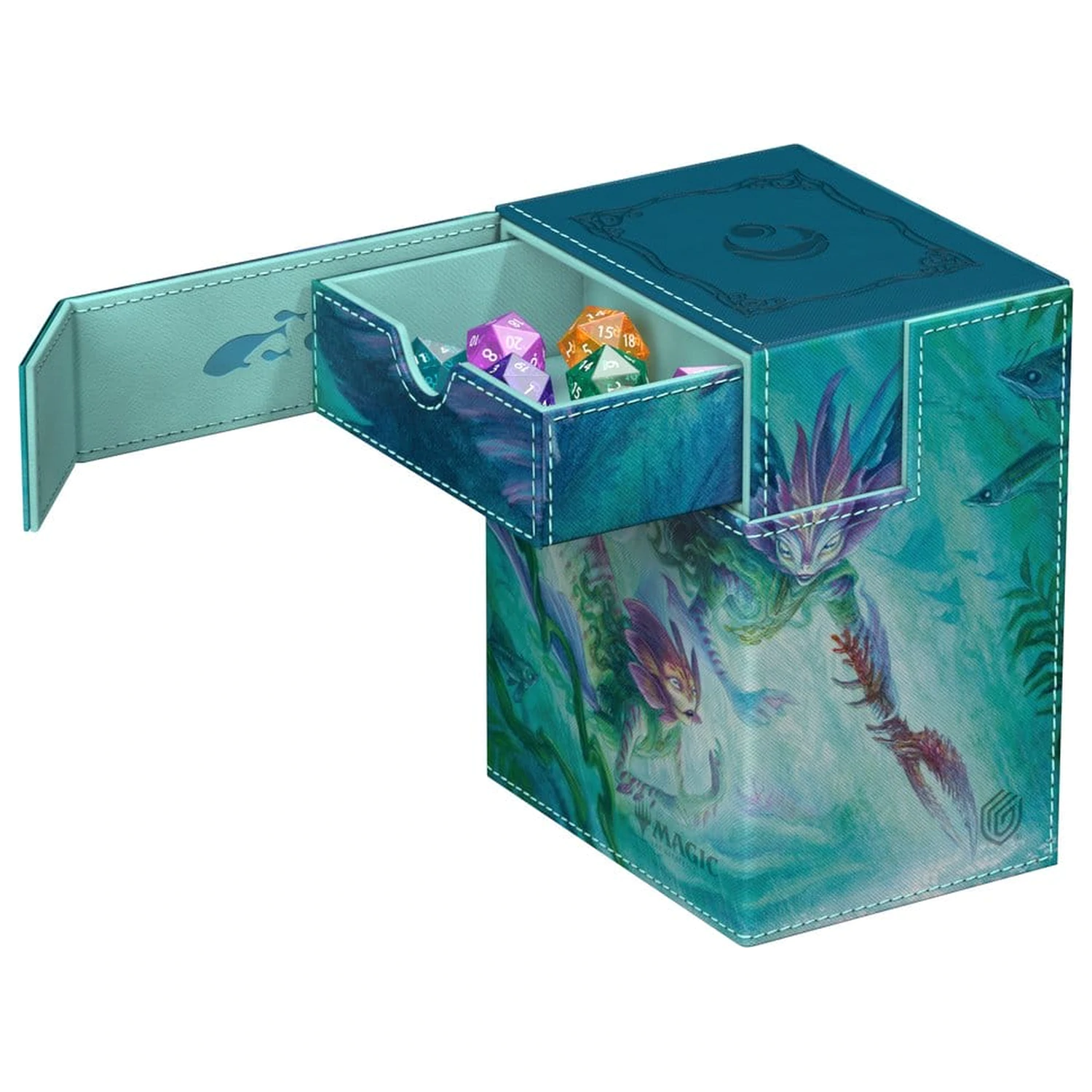 Ultimate Guard Flip'n'Tray 133+ Xenoskin Magic: The Gathering "Lorwyn Eclipsed" - Silvergill Mentor poza produsului