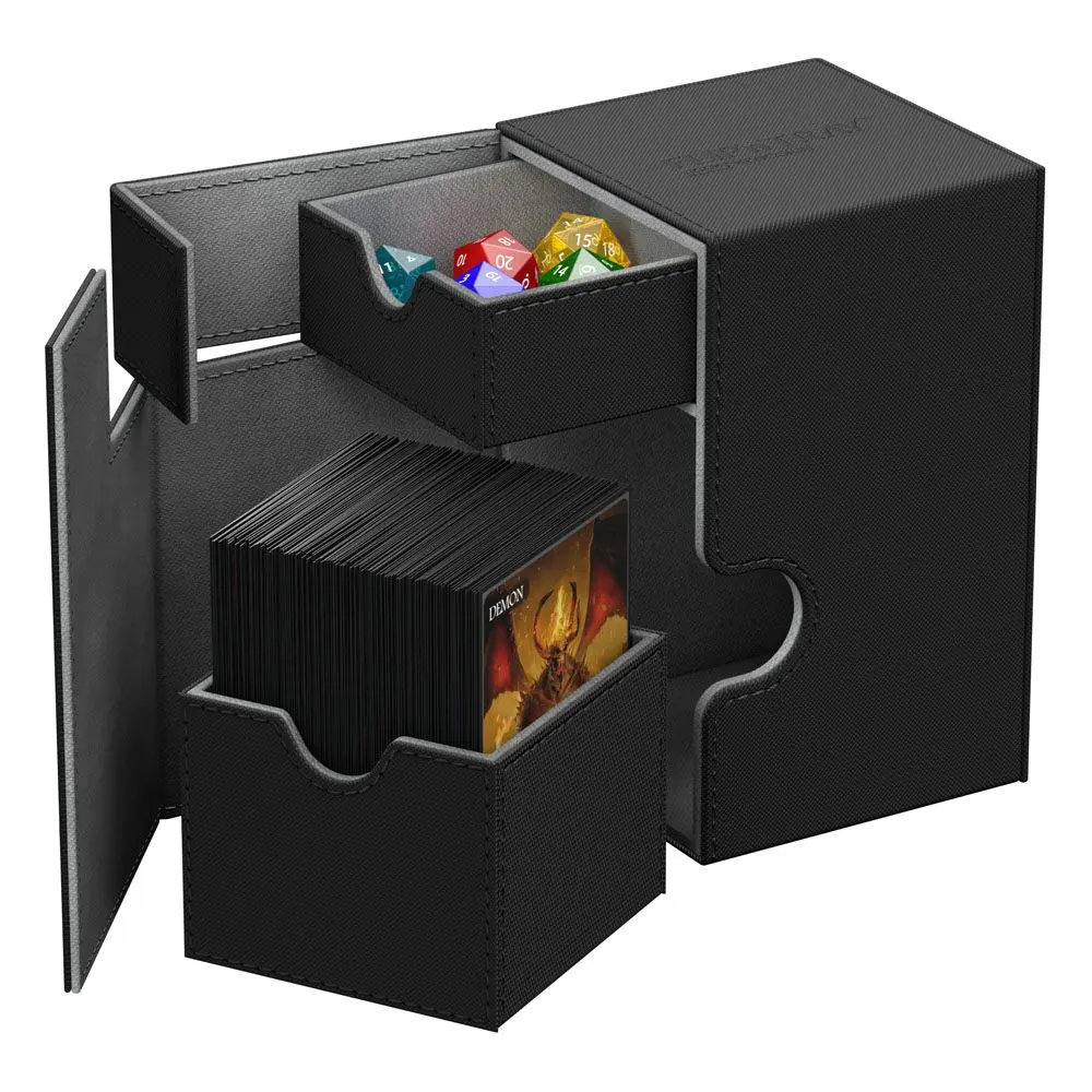 Ultimate Guard Flip'n'Tray Deck Case 100+ Standard Size XenoSkin Black poza produsului