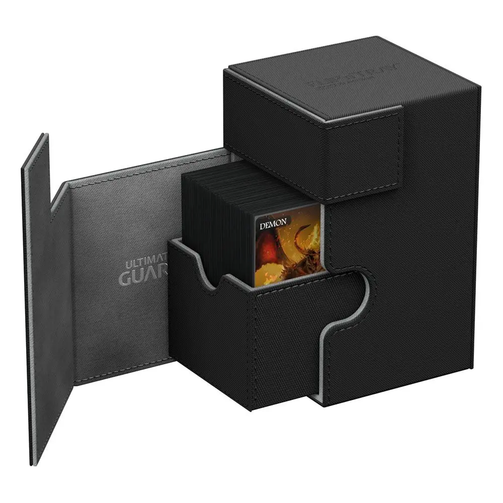 Ultimate Guard Flip'n'Tray Deck Case 100+ Standard Size XenoSkin Black poza produsului
