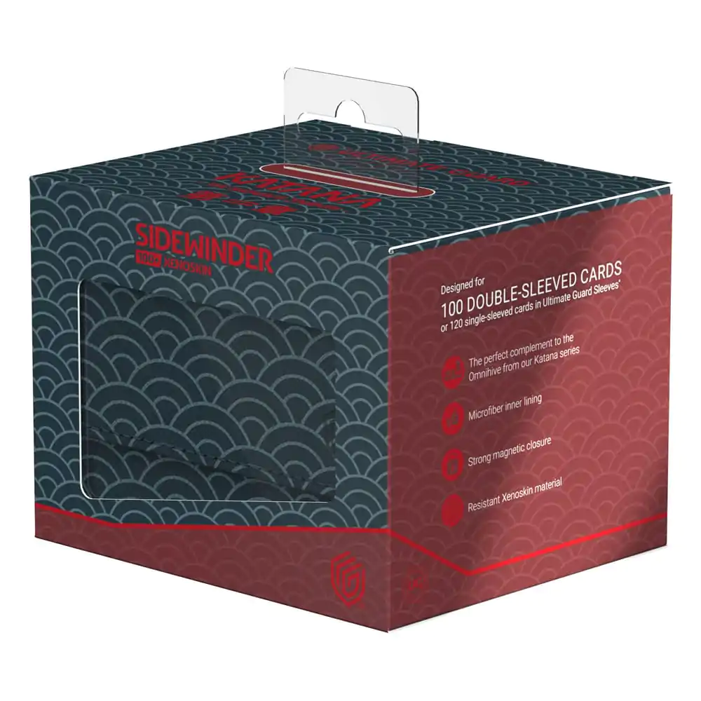Ultimate Guard Sidewinder 100+ Katana: The Shogun's Journey - Part 2 - Seigaiha (Albastru Închis / Roșu Închis) poza produsului