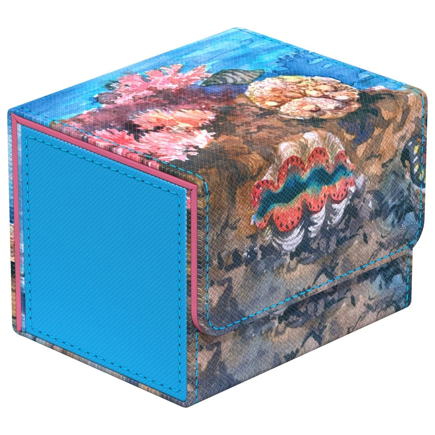 Ultimate Guard Sidewinder 100+ Xenoskin "Coral Places" - Seablue Hush poza produsului