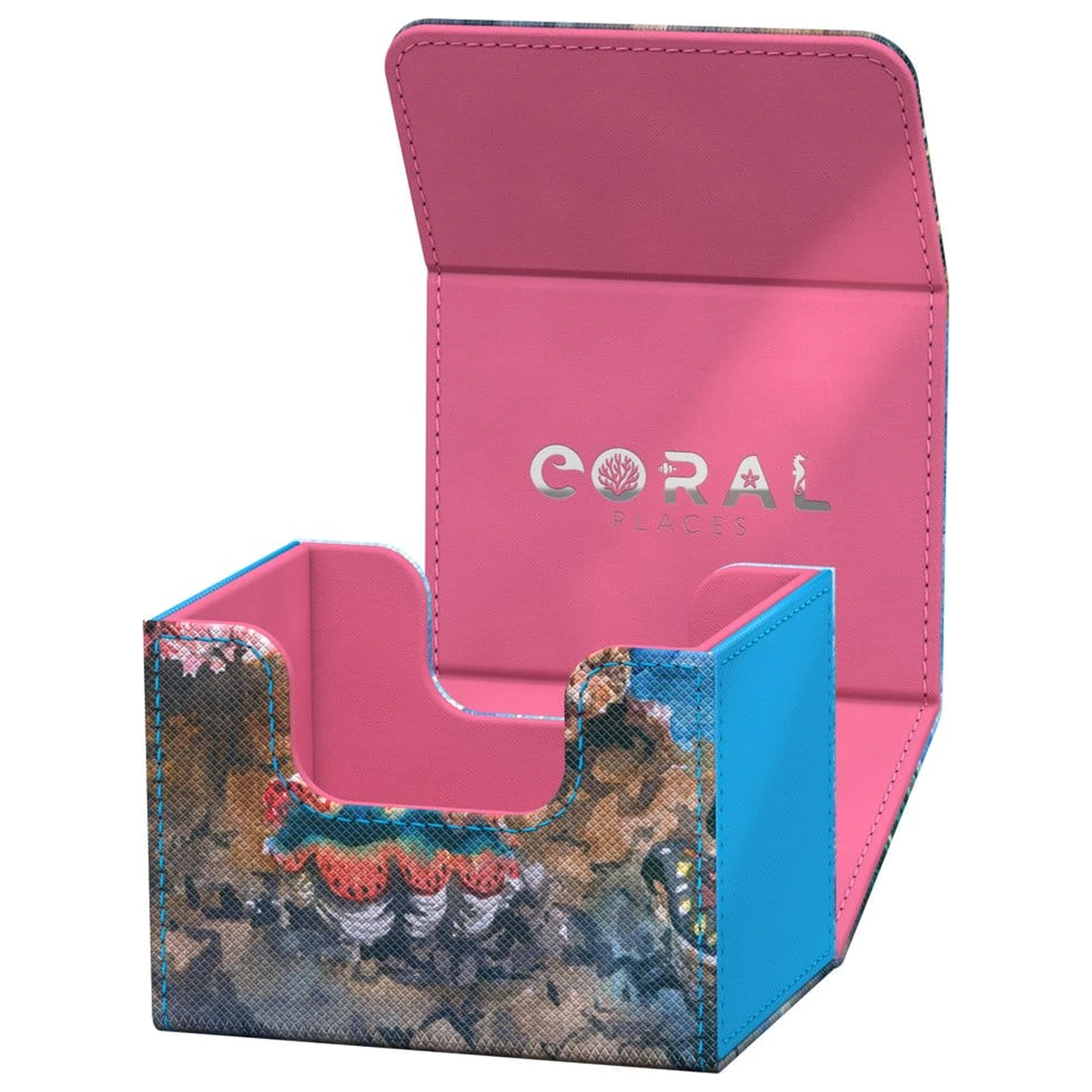Ultimate Guard Sidewinder 100+ Xenoskin "Coral Places" - Seablue Hush poza produsului